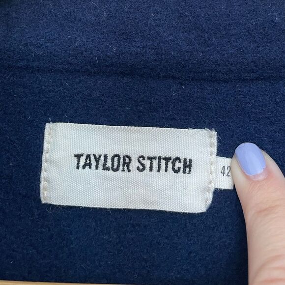 Taylor Stitch The Explorer Shirt in Navy Boiled Wool - Picture 9 of 10